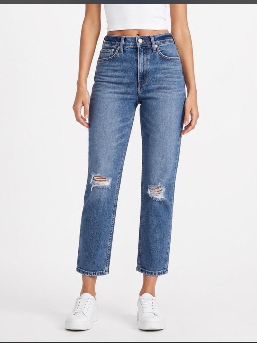AYR The Yes Yes Yes Jeans Distressed Medium Wash size 28